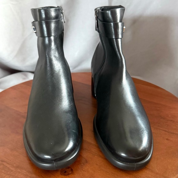 ECCO Sculpted Luxury 35 MM Black Leather Ankle Boots Womens Size EU 42/US 11